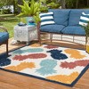 Unique Loom    Belize Outdoor Turneffe Area Rug - 3 of 4