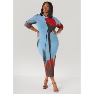 white christmas dresses Off The Shoulder Denim Dress – Ashley Stewart main image 1