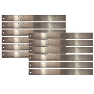 The Pencil Grip™ Stainless Steel Ruler, 12", Pack of 12 - 1 of 3