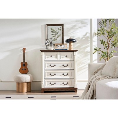 NicBex 5/6/7-Drawer Dresser Organizer with Sturdy Wooden Base,Rustic Chest of Drawers for Bedroom,Living Room,Kids Room