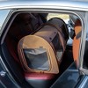 Gulches 39" Portable Soft-Sided Cat Carrier - Dual Compartment with Divider, Cushions & Storage Bag in Grey for Comfortable Travel - 4 of 4