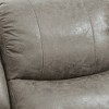 Royal Hampton 40 Inch Vegan Faux Leather Power Recliner with USB Port, Stone Gray - 4 of 4