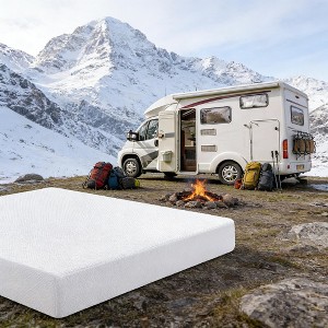 Dyonery Memory Foam RV Mattress 10" King Cooling Green Tea/Gel,Medium Firm Bed Pad for Camper,Trailer&Truck,CertiPUR-US Certified - 1 of 4