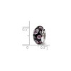Black Bow Jewelry Black & Purple Dotted Glass Sterling Silver Bead Charm - 2 of 3
