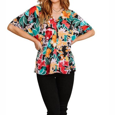 Women's Pretty in Paradise Floral Blouse - Jodifl