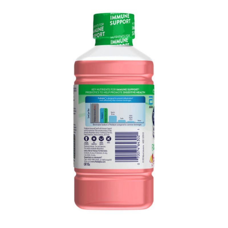 Pedialyte Advanced Care Electrolyte Solution Hydration Drink - Strawberry Lemonade - 33.8 fl oz, 3 of 11