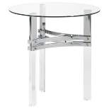 Braddoni Round End Table Chrome - Signature Design by Ashley