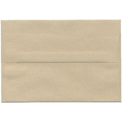 JAM Paper A8 Passport Invitation Envelopes 5.5x8.125 Sandstone Brown Recycled 83728I