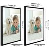 Americanflat 22x28 Poster Frame with Polished Plexiglass - Use as 18x24 Frame with Mat or 22x28 Frame Without Mat - Molding Frame for Wall Display - 2 of 4