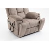 TiramisuBest Old age electric lift chair, flat high density foam electric sofa, with heating and massage functions, can tilt to 180 degrees, - 3 of 4