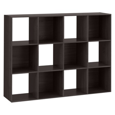 11" 12 Cube Organizer Shelf Espresso Brown - Room Essentials™