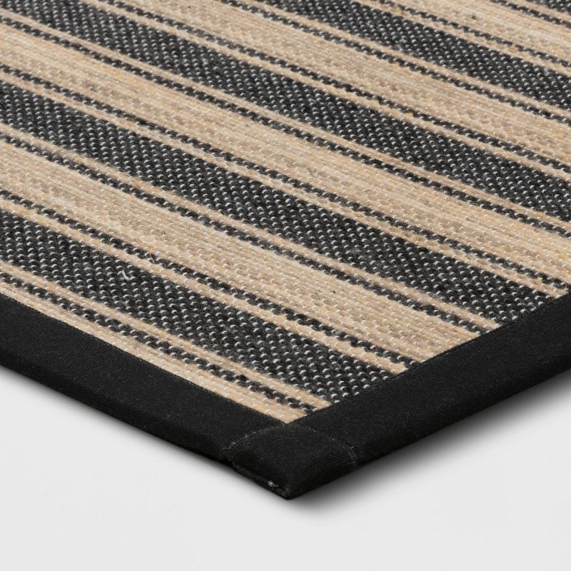 Vintage Striped Rug Black/Brown - Threshold™, 4 of 12