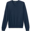 Lands' End School Uniform Men's Cotton Modal Fine Gauge V-neck Sweater - 2 of 3