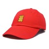 Dalix Yellow Gummy Embroidered Cotton Dad Hat Baseball Cap Adjustable Womens - 4 of 4