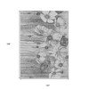 Gray Charcoal And Silver Floral Washable Indoor Outdoor Area Rug - 3 of 4