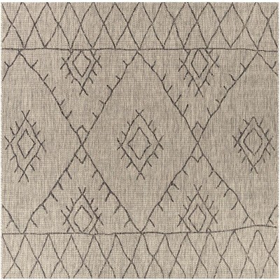 Mark & Day Wijgeest 7'10"x7'10" Square Woven Indoor & Outdoor Area Rugs: Stain-Resistant, Bohemian, Polypropylene