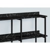 3-Tier Laminate Console Table with Metal Frame for Entryway, Living Room, or Bedroom - 3 of 4