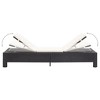 vidaXL Sunbed Black rattan, cream white cushion - 4 of 4