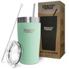 Healthy Human Stainless Steel Tumbler with Straw & Lid | (20oz, Seamist) - image 4 of 4