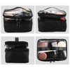 Unique Bargains Double Layer Makeup Bag Cosmetic Travel Bag Case Organizer Bag Clear Bags for Women 1 Pcs - 4 of 4