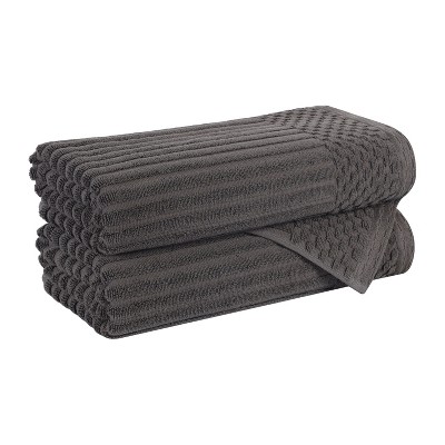 Modern Ribbed Cotton  Assorted Towel Set by Blue Nile Mills
