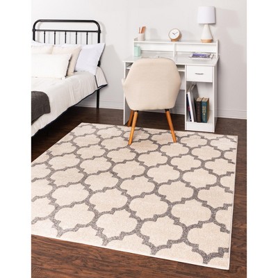 Unique Loom Trellis Philadelphia Geometric Indoor Woven Area Rug
