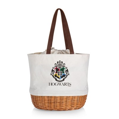 Picnic Time Harry Potter Coronado Canvas and Willow Basket Tote