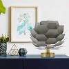 11" Katya Round Glam Table Lamp with Brushed Gold Base - River of Goods: Modern Nightstand Light, LED Compatible - 4 of 4