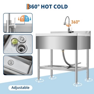 Stainless Steel Sink 2.0 Series - Durable, Rust Resistant, Modern Design, Easy to Clean, Kitchen Sink Replacement - 1 of 4