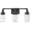 Quoizel Lighting Squire 3 - Light Vanity in  Rustic Black - 2 of 4