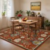 Floral Washable Area Rug: Large Living Room Area Rug - 2 of 4