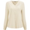 INSPIRE CHIC Women's Button Down Pleated V Neck Long Sleeve Business Casual Shirt - 2 of 4