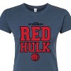 Women's - Marvel - Captain America Red Hulk Collegiate Fitted Graphic T-Shirt - 2 of 3
