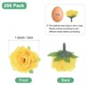 Unique Bargains Silk Plastic Small Faux Rose Artificial Flower Heads 1.2 inch - 3 of 4