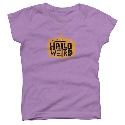 Girl's Design By Humans Halloween Halloweird By Spindriftdesigns T-Shirt