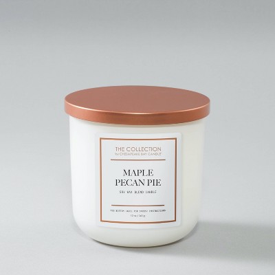 12oz Glass Jar 2-Wick The Collection Maple Pecan Pie Candle - Chesapeake Bay Candle