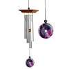 Woodstock Wind Chimes For Outside, Garden Décor, Outdoor & Patio Décor, Woodstock Amethyst Chime Silver Wind Chimes - image 3 of 4