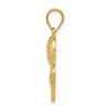 Black Bow Jewelry 14k Yellow Gold Basketball and Net Pendant - 2 of 4