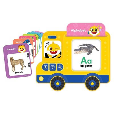 Baby Shark Flash Card Learning Bus Sound Pad Toy