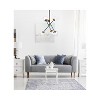 Elegant Lighting Axl 24 inch pendant in black and brass with clear shade - 2 of 4