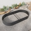 TUYOHW Oval Metal Raised Garden Bed,70.86"x35.43"x11.42" Large Outdoor Planter Box for Vegetables Flowers Plants,Rust-Proof & Easy Assembly - 4 of 4