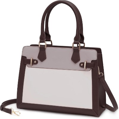 Handbags for Women, Tote Shoulder Bag Satchel Black Purse and PU Leather Top Handle for ladies