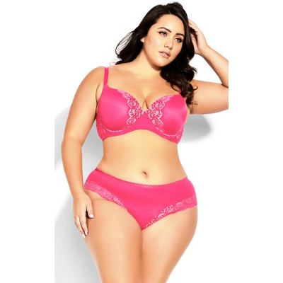 plus size pink bra