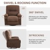PAGED Modern Swivel Recliner Chair, Accent Chair with Side Pocket and Metal Frame, Rocking Chair for Living Room, Bedroom - 2 of 4