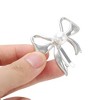 Unique Bargains Women's Faux Pearl Bow Ponytail Buckle Hair Clip 1 Pc - 4 of 4