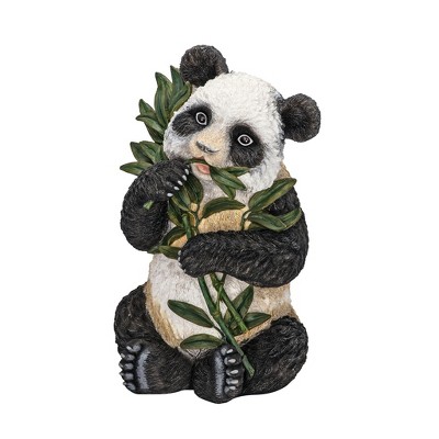 Hand-Painted Black and White Resin Panda Sculpture