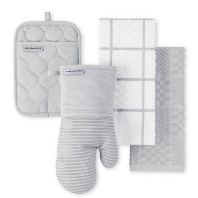 KitchenAid Onion Quilt Kitchen Towel, Oven Mitt & Potholder 4-Pack Set