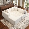 SYFERLORY 108" Cloud Sectional Couch with L-Shape Chaise,4 Seat Modern Modular Sofa with Deep Seat, No Assembly Required - 2 of 4