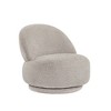 Fabric Modern Accent Living Room Chair with 360° Swivel, Strong Metal Frame and Cloud-Like Comfort - 4 of 4
