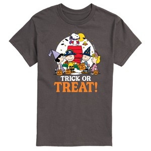Men's - Peanuts - Trick Or Treat Moonlight Short Sleeve Graphic T-Shirt - 1 of 4
